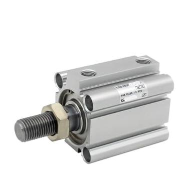 Imagem de PXNQMTJM CDQ2B, CDQ2A Cilindro Compacto Padrão Dupla Ação Única Haste Furo 100 mm Curso 5-100 mm Rosca Externa (Cor: 100-5DMZ, Tamanho: CDQ2B)