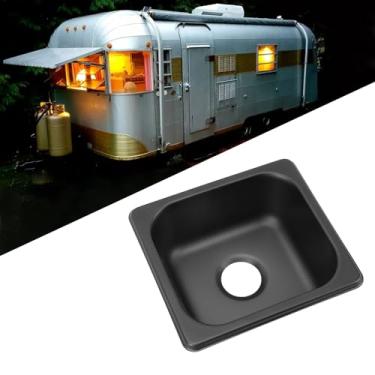 Imagem de Pia de Aço Inoxidável, Pia de RV de 175 X 165 X 70 Mm Com Saída de Resíduos Redonda de 40 Mm, Pia de Instalação Embutida para Trailers, Campistas, Iates, Barcos, Cozinhas