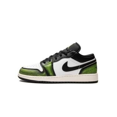 Imagem de Nike Tênis de basquete masculino, Preto/Verde Elétrico - Branco, 5.5 Big Kid