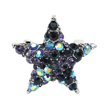 Imagem de Broches De Estrela Cadente Com Franjas De Strass Unissex Para Mulheres