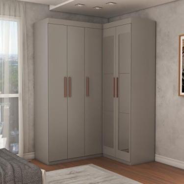 Imagem de Guarda-Roupa Solteiro Modulado Odisseia 5 Portas 12 Prateleiras com Es