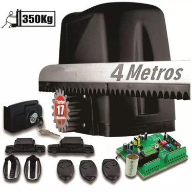 Imagem de Motor Rossi Dz Atto Turbo 4m Crem 3 Control P/ Portão Deslizante 350kg 220v