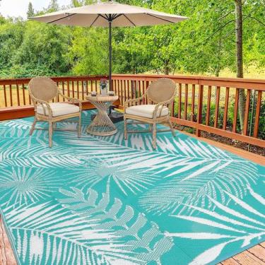 Imagem de Tapete ao ar livre HiiaRug 183x274 cm Impermeável Reversível