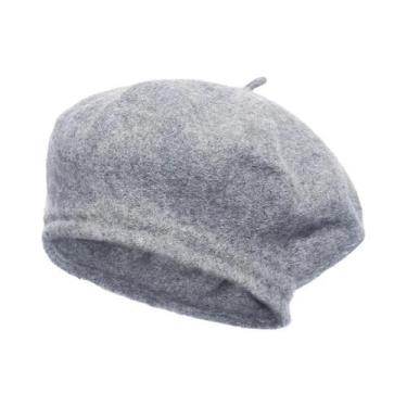 Imagem de Boina Feminina De Lã Grossa Multicolorida Para Inverno E Outono, Estil