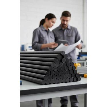 Imagem de Cola Quente Grossa Preta 11.2mm 500g Alta Aderência - Congratulations 