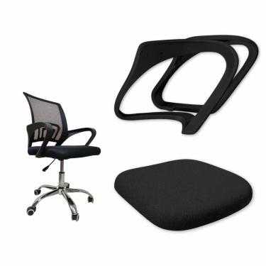 Imagem de Conjunto Assento e Braços Cadeira Escritorio Trabalho Casa Home Office Leitura Casa Reposiçao Reparo Conforto