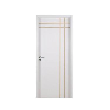 Imagem de Kit Porta de Madeira Decorada 215x64cm com Batente de MDF Ultra 16cm M