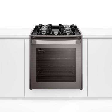 Imagem de Fogão de Embutir Electrolux Experience com Mesa Vidro e Grill Cinza - FE4EG