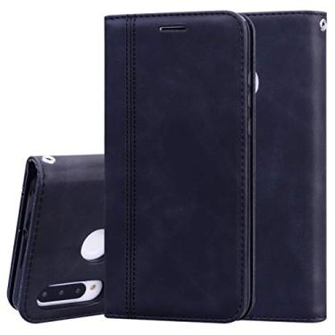 Imagem de YUNCHAO Caixa de telefone Para Huawei P30 Lite Frosted Business Magnetic Horizontal Flip PU Bolsa em Couro com Suporte e Slot de Cartão e Cordão capa para celular