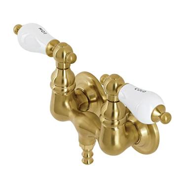 Imagem de Kingston Brass AE33T7 Torneira de banheira vintage de 9,5 cm, latão escovado