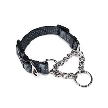 Imagem de (Small, Grey) - Mighty Paw Training Collar, Martingale Collar, Premium Quality Limited Cinch Collar. Reflective Dog Collar