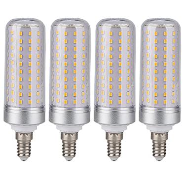 Imagem de Luz de milho LED E14, lâmpada de 20 W 1800 LM é equivalente a lâmpada de halogênio de 150 W, não regulável (4 peças) (branco quente)