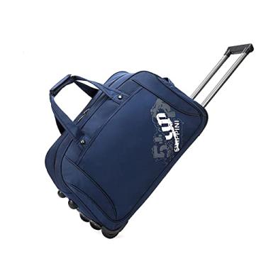 Imagem de Mala de Viagem Oxford com rodinhas, bolsa de negócios unissex, bolsa de viagem de grande capacidade a bordo (Azul, G)