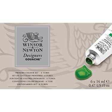 Imagem de Tinta Guache Profissional Winsor & Newton 06 Cores, multi-colored, 6 Count (Pack of 1)