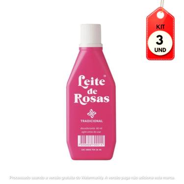Imagem de Kit C/03 Leite De Rosas Desodorante 60Ml 
