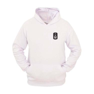 Imagem de Moletom Masculino Canguru Estampa Patente Militar Ragor