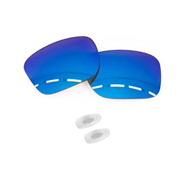 Imagem de Forobb Lentes de reposição polarizadas e peças de nariz para óculos de sol RayBan RB4263-55 mm - azul safira - policarbonato polarizado