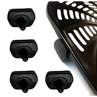 Imagem de Air Fryer amortecedores de borracha para fritadeiras Gourmia 6QT 7QT, 4 peças de pés de borracha premium para fritadeira a ar, abas de borracha de silicone, pontas de borracha, peças de borracha para placa de crimpagem Gourmia Air Fryer