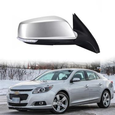 Imagem de Substituição do espelho lateral do passageiro adequado para Chevrolet Malibu 2010-2018 espelhos de porta lateral conjunto de espelho retrovisor retrovisor, sinal de seta, aquecimento, ajuste elétrico,