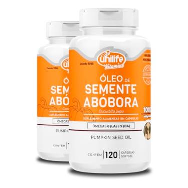 Imagem de Kit 2 Óleo de Semente de Abóbora Unilife 120 Cápsulas