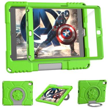 Imagem de Capa infantil para iPad 5ª/6ª geração 9,7 polegadas, verde