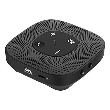 Imagem de Cyber Acoustics Essential Speakerphone SP-2000 - Viva-voz USB e Bluetooth, DSP avançado com microfone de cancelamento de ruído de 360 graus com alcance de 3 m, alcance sem fio BT de 1,6 m