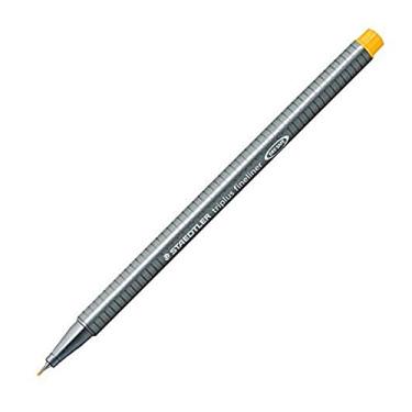 Imagem de STAEDTLER Caneta Ponta Fina Triplus Fineliner 0.3mm 1 Unidade Laranja Claro - 334-43 - Corpo Ergonômico Triangular – Ideal para Escrita e Bullet Journal