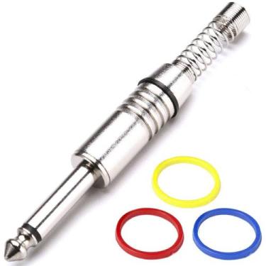 Imagem de Plug P10 Mono Com Anéis Coloridos e Mola - Santo Angelo - Eletronica C