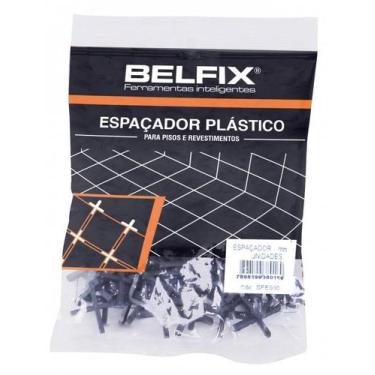 Imagem de Espaçador Plástico p/ Piso/Azulejo 1,5mm c/ 100 peças Belfix