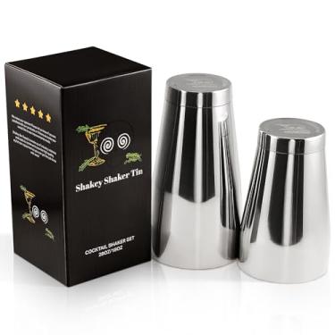 Imagem de Shakey Shaker Tin! - Coqueteleira profissional artesanal. Conjunto de coqueteleira Boston com peso de 793 g/510 g para bartenders!