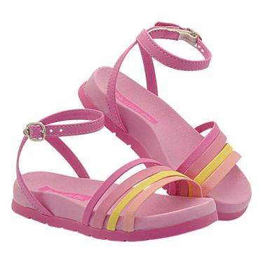 Imagem de Sandália Infantil Papete Menina Birken Confortável Moda Verão (Pink, BR, Criança de 4 a 8 anos, Numérico, 32)