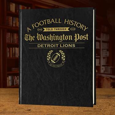 Imagem de Signature gifts - Livro de história do futebol de Detroit - Presente para fãs de esportes - Uma história profissional de futebol contada através da cobertura de arquivo de jornal - Presente de última hora - Leões pretos