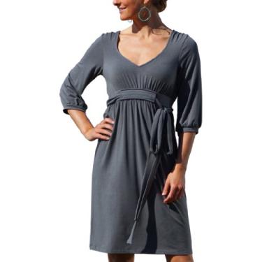 Imagem de CARVE Vestido feminino de inverno Paris (Gunmetal, PP)