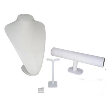 Imagem de Kit de Expositores Branco para Vitrine de semi jóias - Yasmin Embalage