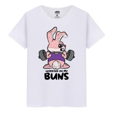 Imagem de Camiseta Masculina Algodão Casual Working - Markelly, Branco, XGG