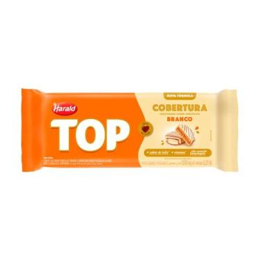 Imagem de Cobertura em Barra Choc Branco - TOP - 1,010kg - 1 unidade - Harald - 