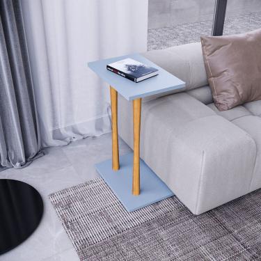 Imagem de Mesa Lateral Alla 68cm X 45cm X 30cm Cristal