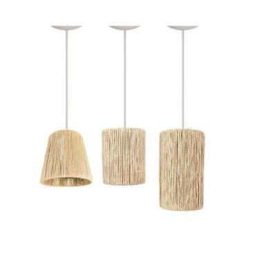 Imagem de Conjunto 3 Luminária De Teto Para Decoração Quarto Sala Hall Bancada -