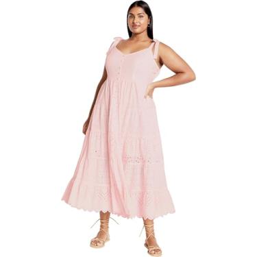Imagem de City Chic Vestido plus size, vestido Allegra, Rosa macio, 46