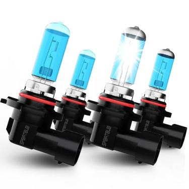 Imagem de SPBRTBUB Compatível com lâmpadas de farol de halogêneo Toyota Corolla 1993-1997/2001-2013, farol alto 9005/HB3/H10 + faróis baixos 9006/HB4, lâmpada de carro, pacote com 4