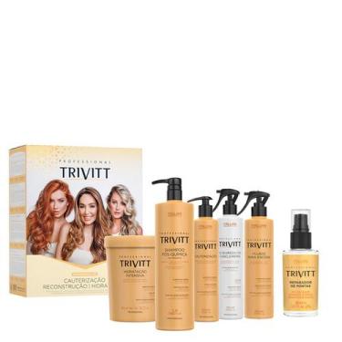 Imagem de Kit Trivitt 6pçs: Kit Profissional + Fluído 300ml+ Reparador de Pontas