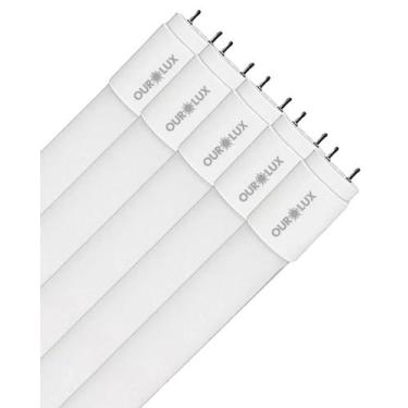 Imagem de 5 Lâmpada Led 9w Branca Fria 865 G13 T8 Bivolt Ourolux