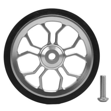 Imagem de Liga de Alumínio Roda Fácil, Rolamento de Bicicleta Dobrável de Roda Leve e Fácil Roda Fácil para Andar de Bicicleta (Prata)