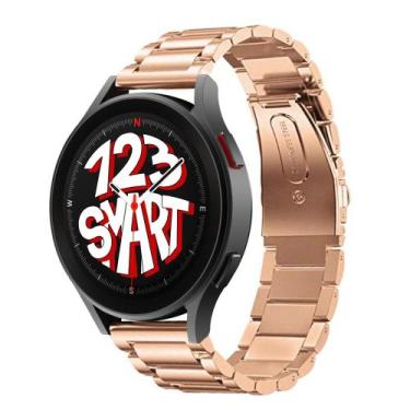Imagem de Pulseira de Aço Inoxidável para Galaxy Watch 5 Watch5 Pro 40mm 44mm 45