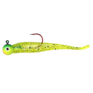 Imagem de Isca de plástico macio Northland Fishing Tackle Rigged Gumball Jig Minnow, Firetiger, 1/473.6 g #4 Hook, 4/cartão