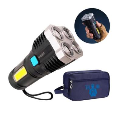 Imagem de Lanterna Holofote Led 20w 3 Iluminações Bolsa Ferramentas - Mormino