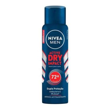 Imagem de Kit c/ 4 Antitranspirante aerosol Nivea Men Active Dry