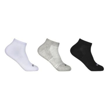 Imagem de Kit Meia Hoahi Cano Curto (3 Pares) Masculina 004HOMC19087, Cinza, Pre