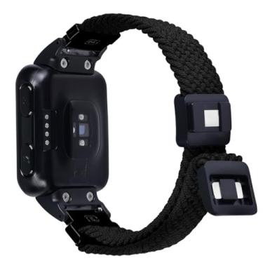 Imagem de C2D JOY Pulseira de nylon trançada compatível com Garmin Forerunner 35/Approach S10, pulseira de nylon esportiva, média (11-20 cm), preta