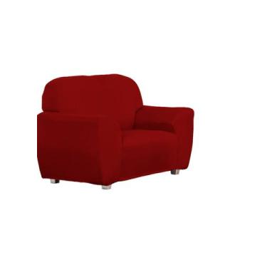 Imagem de Capa De Sofá Para 2 Lugares Coladinha Liso Para sua Sala - M.A Enxovai